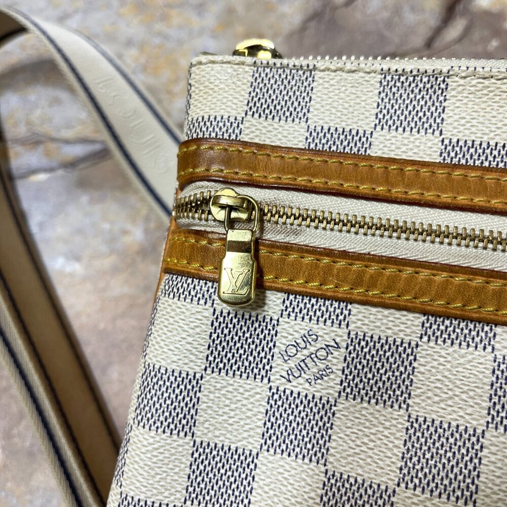 Louis Vuitton Bosphore Pochette Damier Azur Shoulder Bag - Picture 11 of 14
